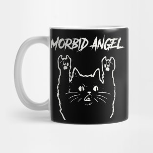 morbid angel metal cat Mug